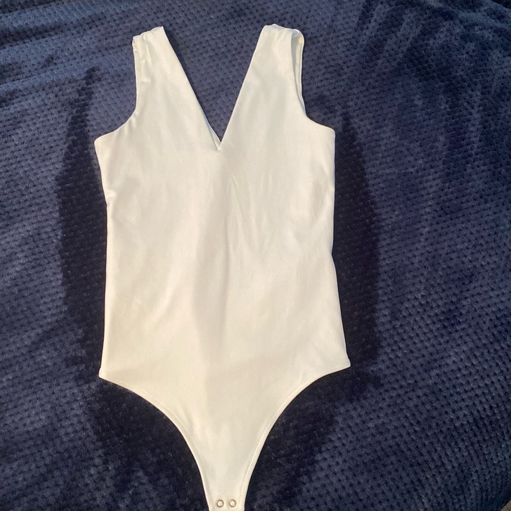 White Abercrombie Bodysuit
